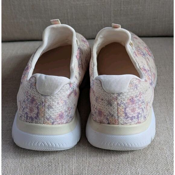 Skechers Women's Summit Slip-Ins Memory Foam Wide Fit Size 7 White Pink Floral - Picture 4 of 9